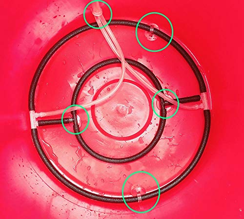 HORTIPOTS DWC Air Diffuser Bubbler Kit with Oxygen Air Pump for DIY Hydroponic Bubbler Bucket System Deep Water Cloner 24 Site and Aeroponic Clone Machine 24 Site and 35 Site - Image 5