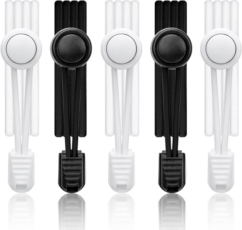 AIXMEET 1 Pair / 5 pairs No Tie Shoe Laces for adults, Elastic Shoe laces,shoelaces tieless, no tie shoelace for kids - Image 1