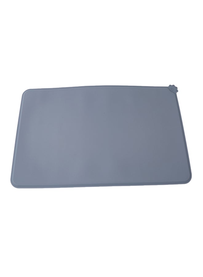 NIBEMINENT Waterproof Food Serving Mat For Pets Grey