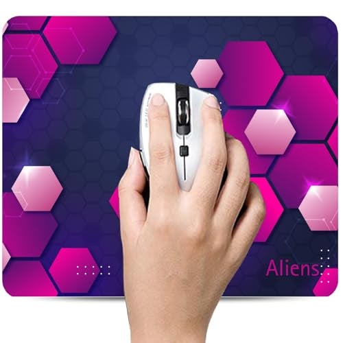 Aliens Mouse Pad for Computer, Laptop, Smooth Premium Cloth Surface, Non-Slip Rubber Base, Speed and Precision Operation Compatible with Laser and Optical Mouse, Gaming, Office, Home 230x190mm (3D-02) - Image 4
