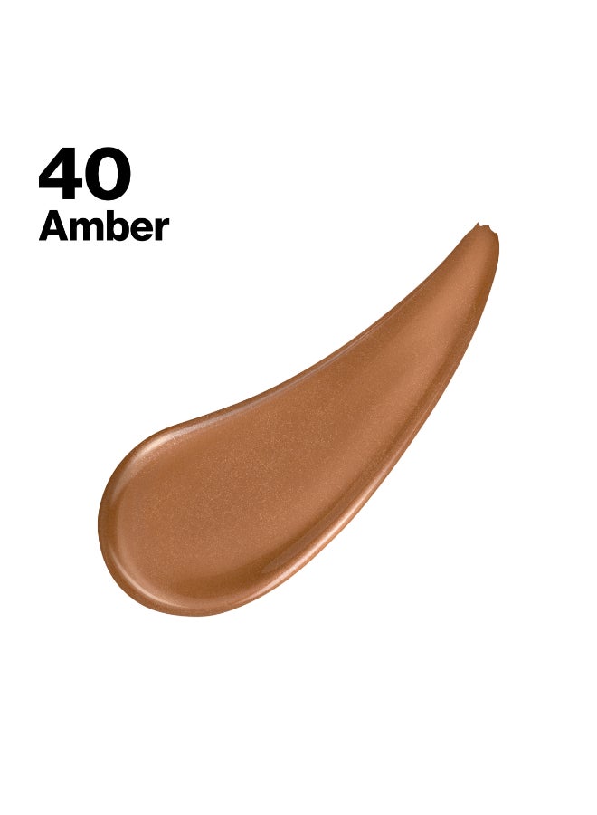 Max Factor تنت برونزي ومضيء - 40 - كهرماني، 30 مل - Image 3