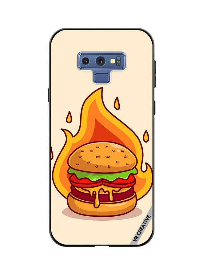 Protective Case Cover For Samsung Galaxy Note 9 Burger Cheese Design Multicolour