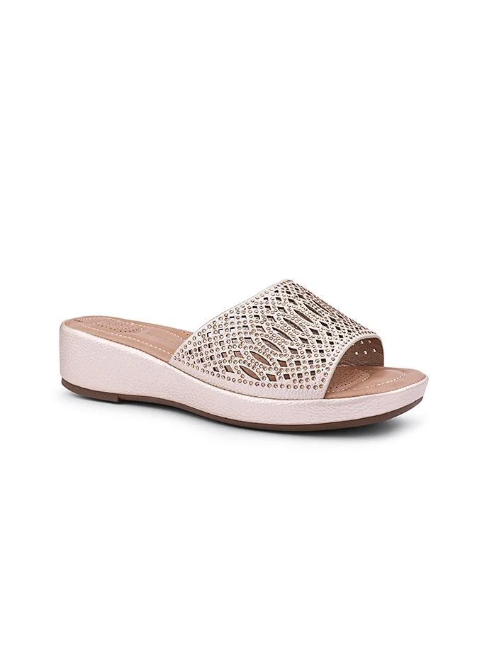 IconStyle Crystal Embellished Slip-On Sandals