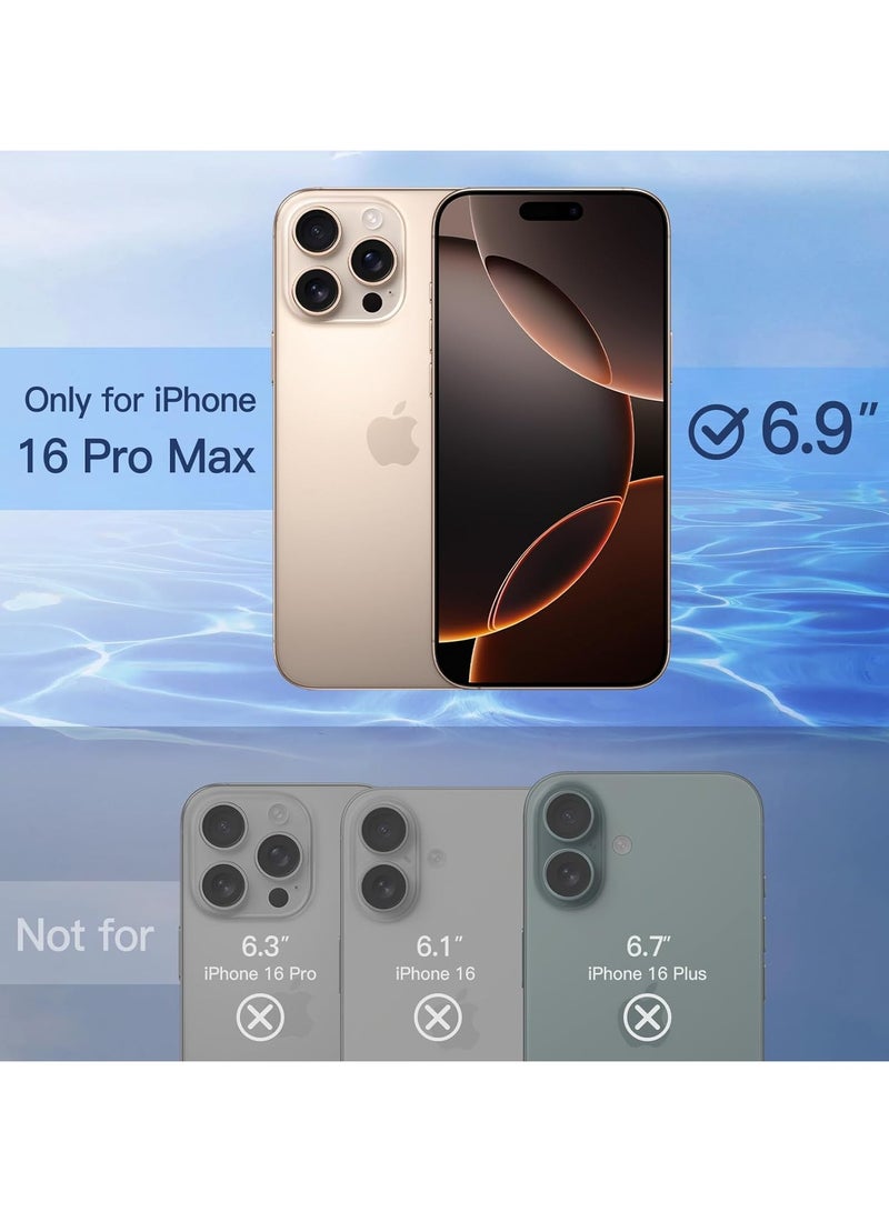 3 Pack iPhone 16 Pro Max Privacy Screen Protector,Support Fingerprint Unlock Screen Protector for iPhone 16 Pro Max ,High hardness Tempered Glass Film,Anti-Scratch Case Friendly - Image 2