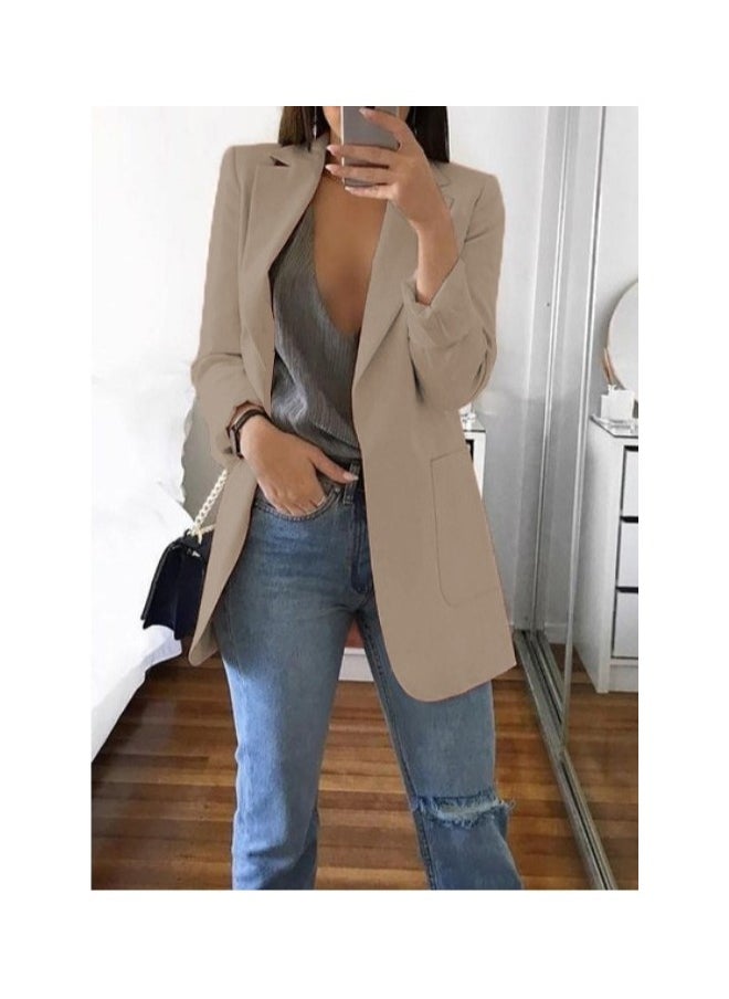 Shougu New Women's Casual Long Sleeved One Button Suit Jacket  - Image 1