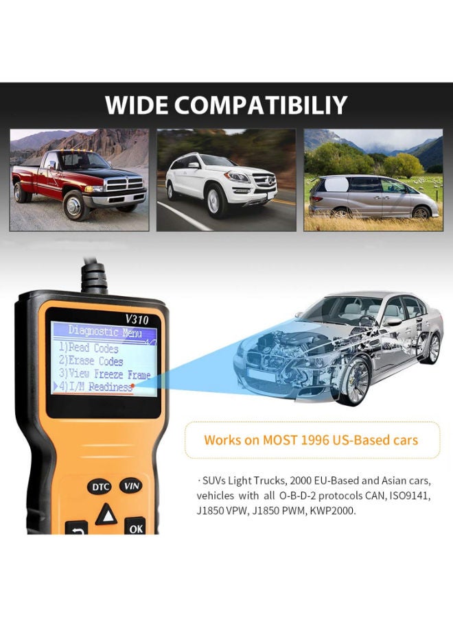 Universal Car Diagnostic Scanner Engine Fault Code Reader - Image 2