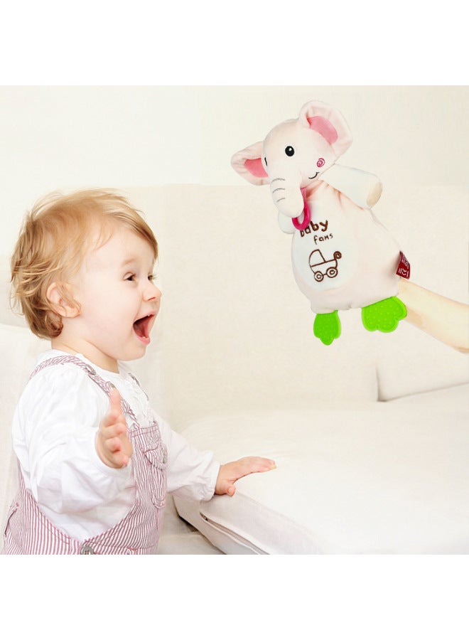 Baby Soothing Animal Puppet Plush Toys Chewing Hanging Decoration For Stroller Interactive Soft Toys For 0-1 Years Old Babies-Color:Rabbit - Image 4