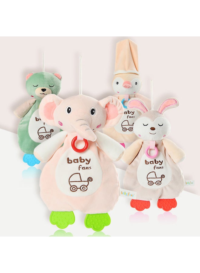 Baby Soothing Animal Puppet Plush Toys Chewing Hanging Decoration For Stroller Interactive Soft Toys For 0-1 Years Old Babies-Color:Rabbit - Image 5