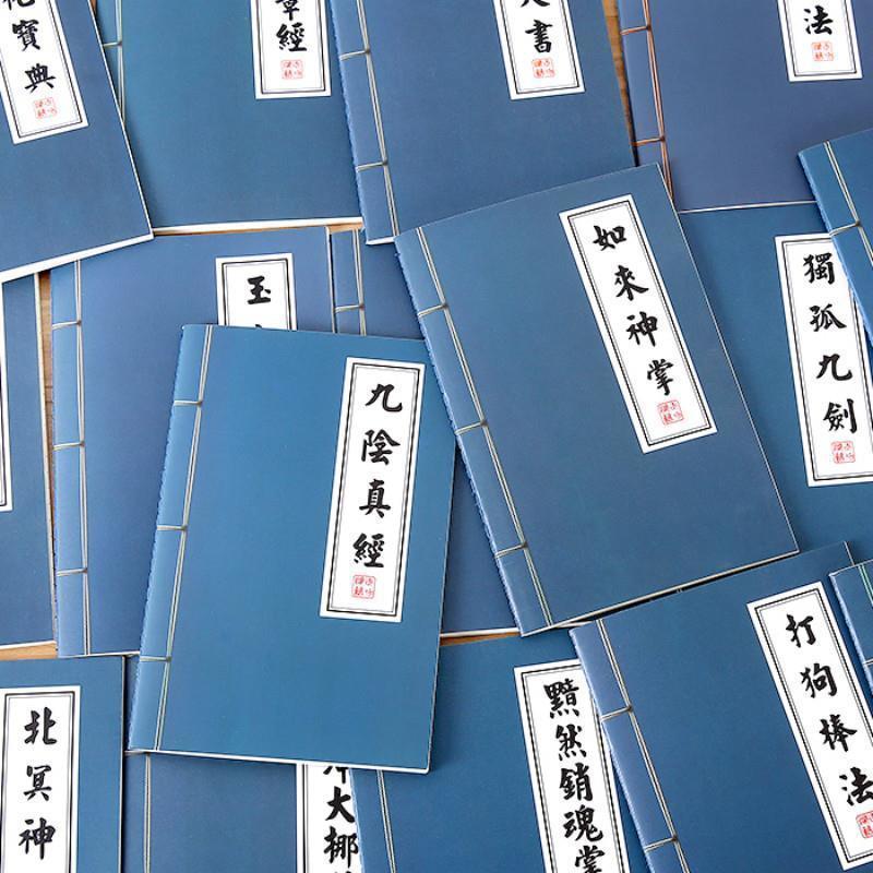 Ancient Notebook Heart Sutra Four Books Five Classic Creative Performance Activities Sub-Student Traditional Handwritten Ledger - Image 2