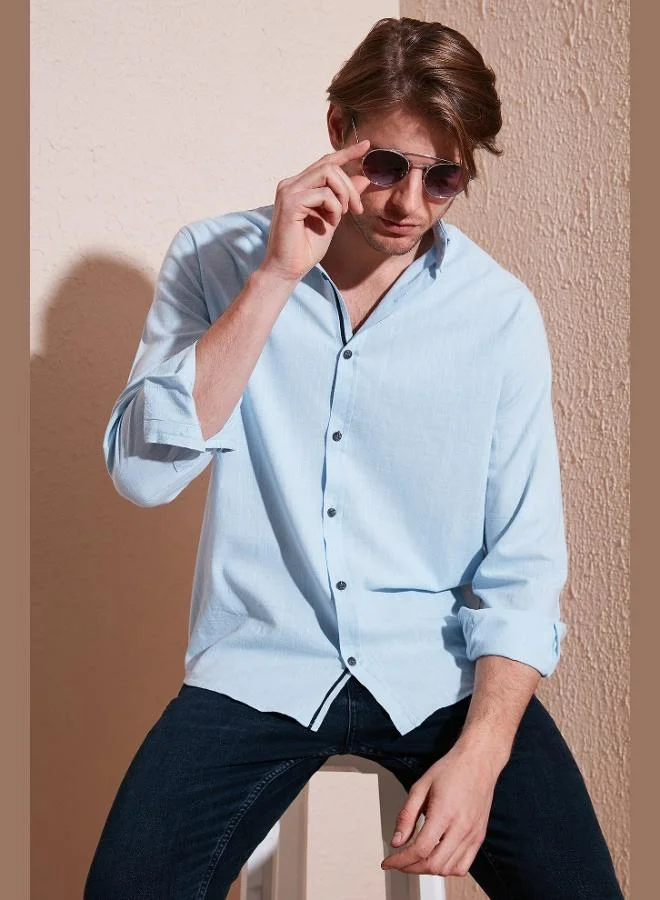 Buratti  Buratti Cotton Regular Fit Button-Down Collar Shirt Men's SHIRT CF20S111871 for Men | Best Price UAE