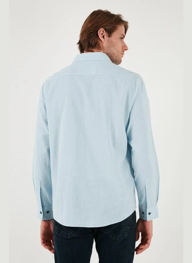 Buratti  Buratti Cotton Regular Fit Button-Down Collar Shirt Men's SHIRT CF20S111871 for Men | Best Price UAE