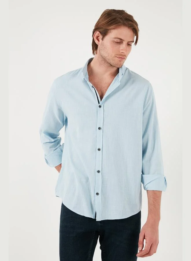 Buratti  Buratti Cotton Regular Fit Button-Down Collar Shirt Men's SHIRT CF20S111871 for Men | Best Price UAE