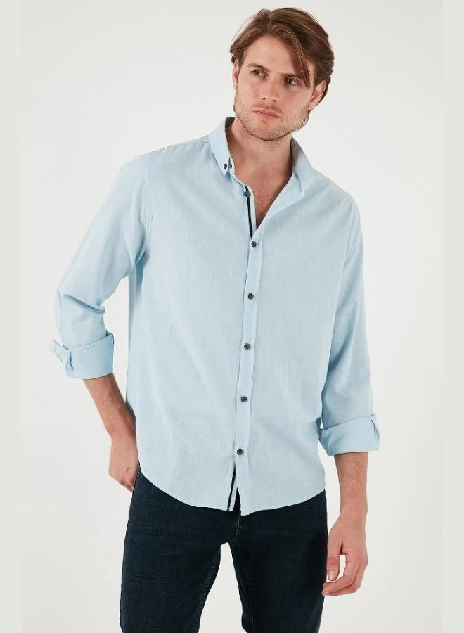 Buratti Cotton Regular Fit Button-Down Collar Shirt Men's SHIRT CF20S111871