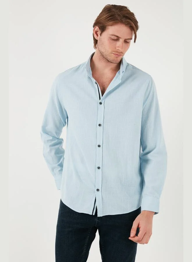 Buratti  Buratti Cotton Regular Fit Button-Down Collar Shirt Men's SHIRT CF20S111871 for Men | Best Price UAE