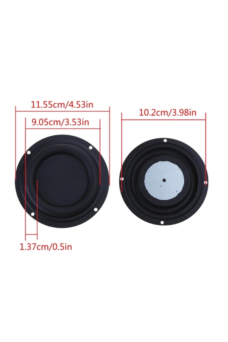 4 inch round XIKCU Universal Woofer Radiator Bass Passive Speaker 2/3/4inch Low Frequency Loudspeake