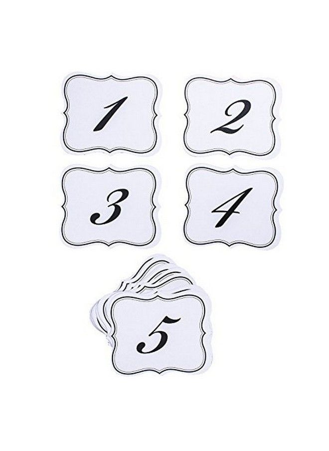Super Z Outlet Numbers 125 Elegant Table Cards Wedding Reception Double Side Decorations  - Image 2