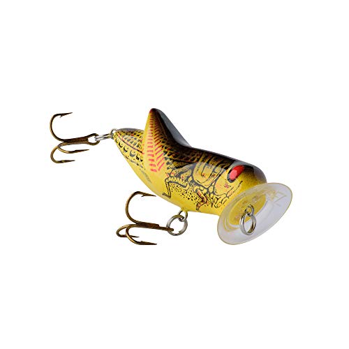 Rebel P73-434 Crickhopper Popper Lure, 1 3/4-Inch, 3/16-Ounce, Yellow/Black Back - Image 2