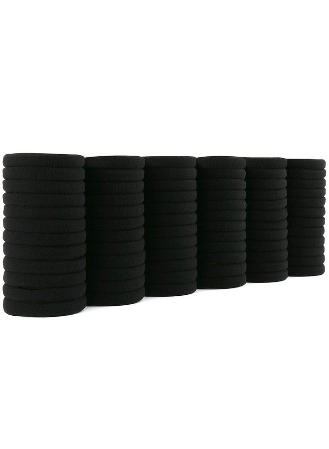BAOLI 60PCS Black Large Hair ties, Cotton Hair Bands, Seamless Hair Ponytail Holders,by NineTong - Image 5