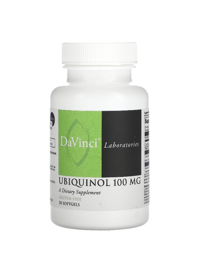 DaVinci Laboratories DaVinci Laboratories, Ubiquinol, 100 mg, 30 Softgels  - Image 1