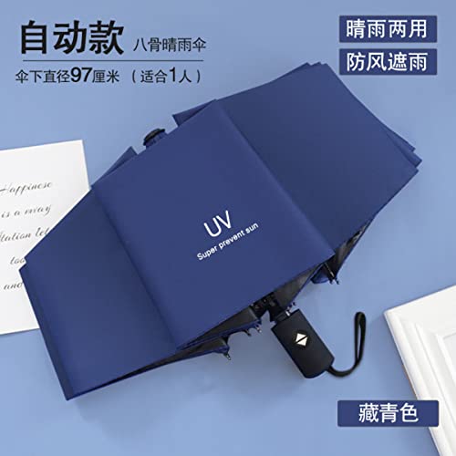 KEKEMI 3 Fold UV Plain Automatic Sun & Rain Umbrella for Men & Women (Pack of 1) - Image 3