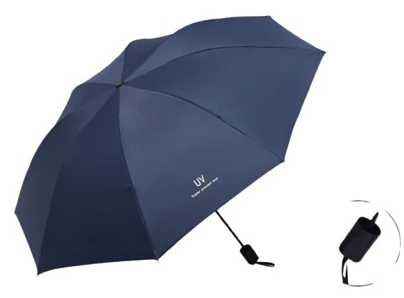 KEKEMI 3 Fold UV Plain Automatic Sun & Rain Umbrella for Men & Women (Pack of 1) - Image 1