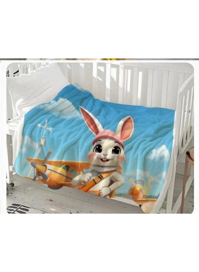 general Children's or student cartoon flannel thin blanket (warm and comfortable, suitable for sleep, games) 100cm*150cm - 136 - Image 3