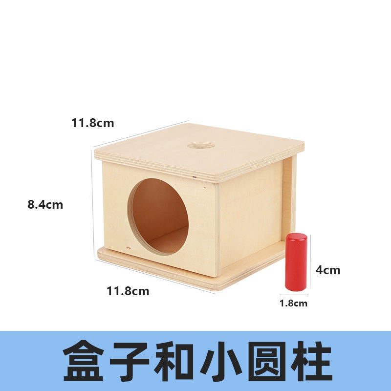 Montessori Teaching Aids Children'S Wooden Toys 1-3 Years Old Early Education Educational Learning Box Gift Coin Drawer Game - Image 1