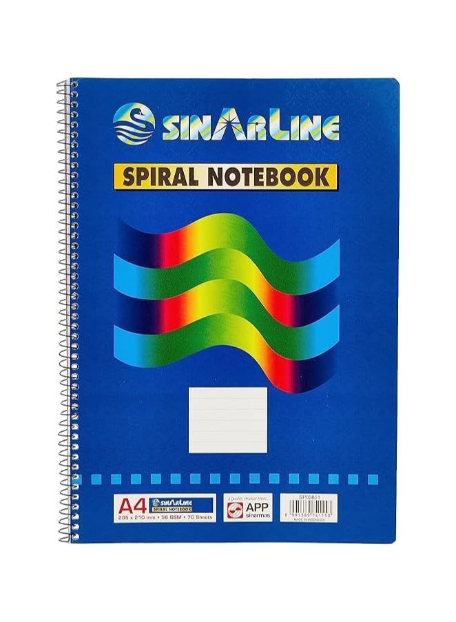 SINARLINE A4 SIDE SPIRAL NOTEBOOK - Image 1