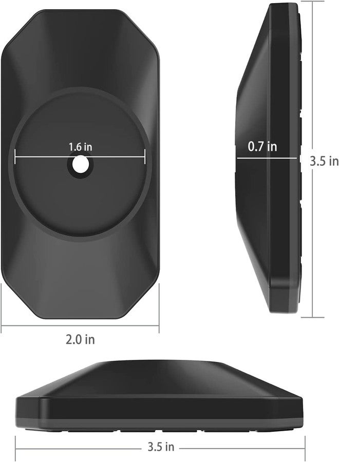 ICERO - Baby Gate Wall Protector - Protect Walls & Doorways from Pet & Dog Gates - for Child Pressure Mounted Stair Safety Gate- 8 Pack, Black - Image 2