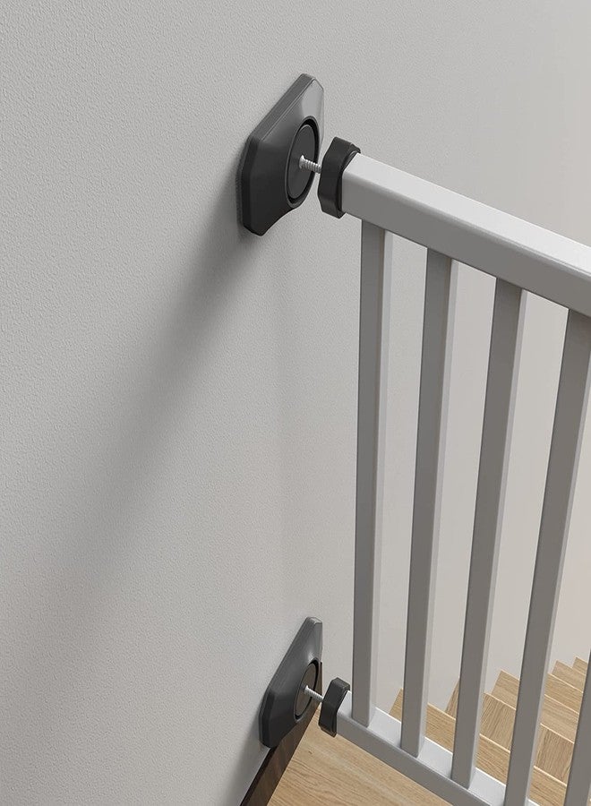 ICERO - Baby Gate Wall Protector - Protect Walls & Doorways from Pet & Dog Gates - for Child Pressure Mounted Stair Safety Gate- 8 Pack, Black - Image 4