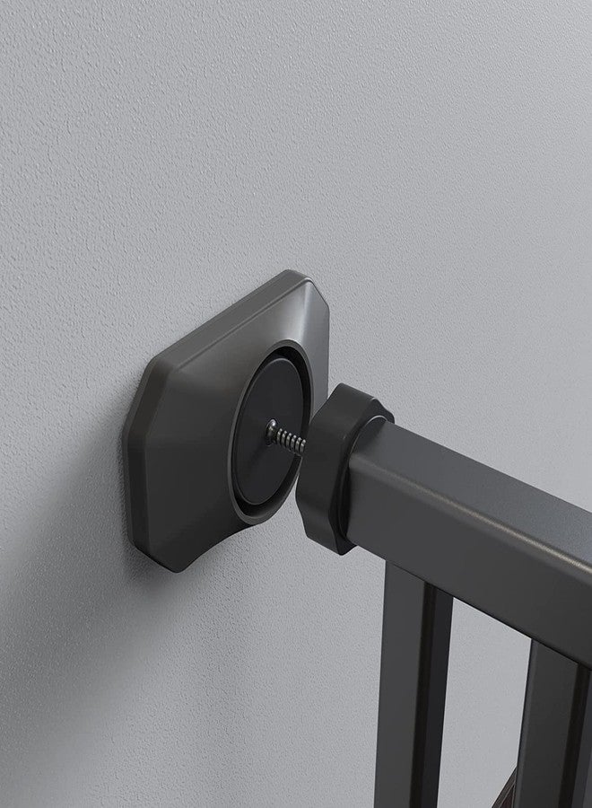 ICERO - Baby Gate Wall Protector - Protect Walls & Doorways from Pet & Dog Gates - for Child Pressure Mounted Stair Safety Gate- 8 Pack, Black - Image 3