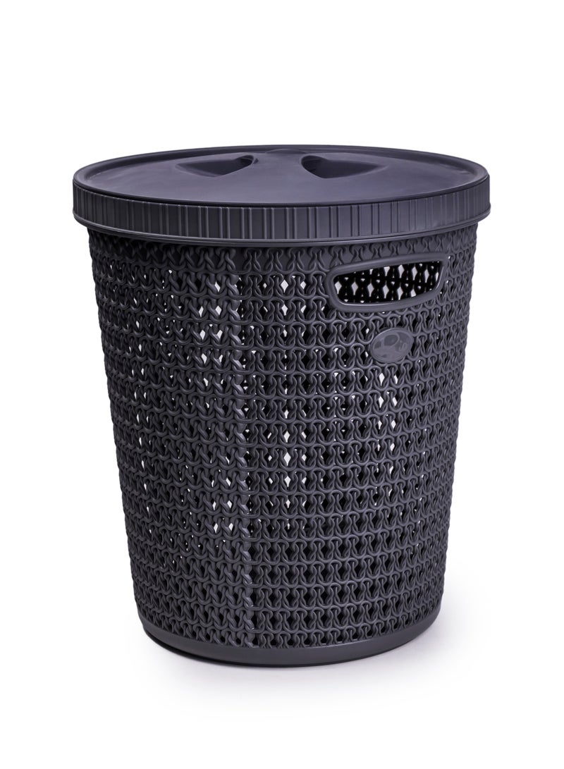 RIO Trash Bin With Automatic Trash Bag Dispenser - Convenient Waste Management Solution With Built-In Liner Box And Free Liner Roll Dark Grey  - Image 3
