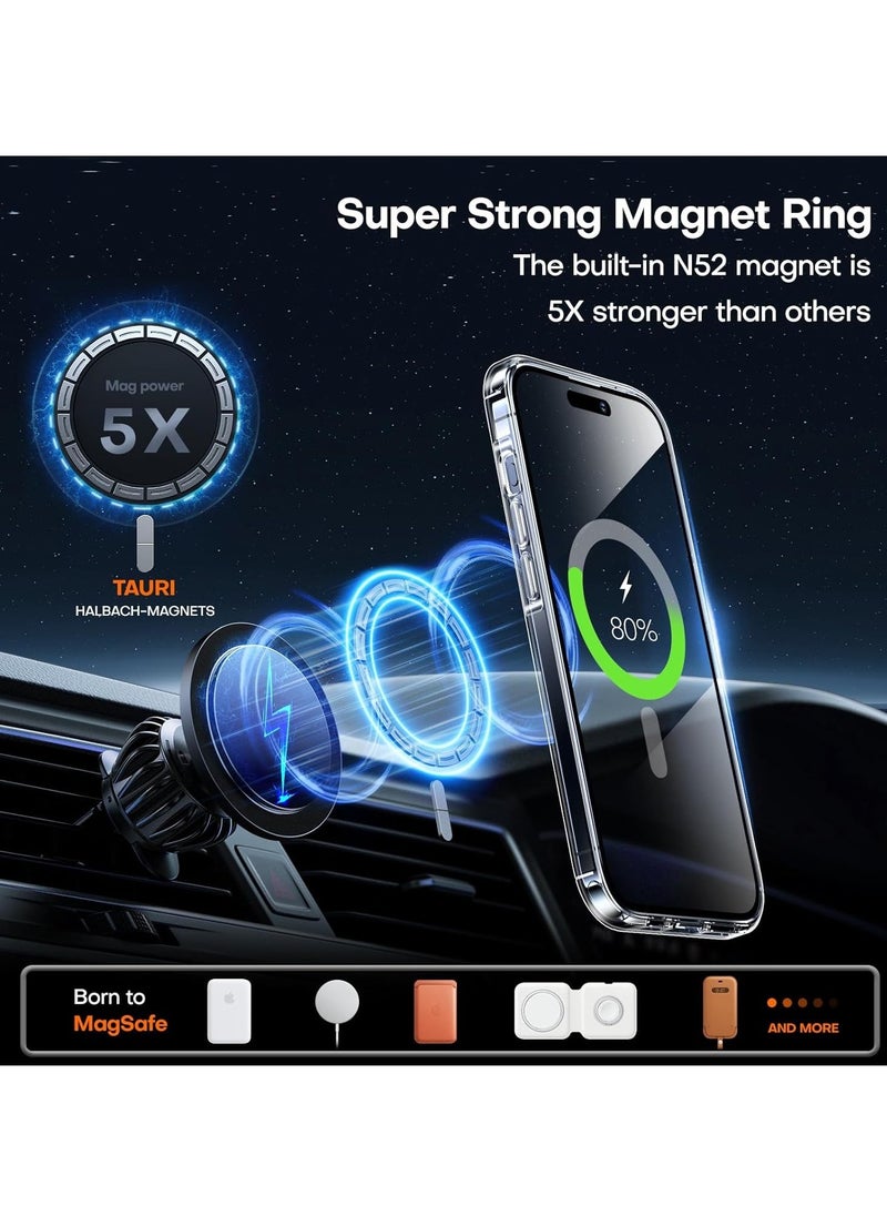 Raxoom 5-in-1 Magnetic iPhone 15 Pro Max Case – Includes 2X Screen Protectors, 2X Camera Lens Protectors, No Yellowing, 12 FT Protection, MagSafe Compatible - Image 4