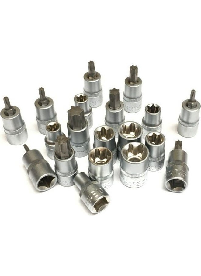 Grayzer 19 Piece 1/2'' Internal-External Torx Socket Set  - Image 4