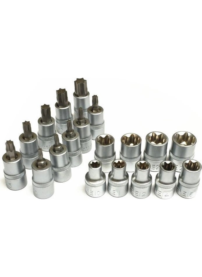 Grayzer 19 Piece 1/2'' Internal-External Torx Socket Set  - Image 3
