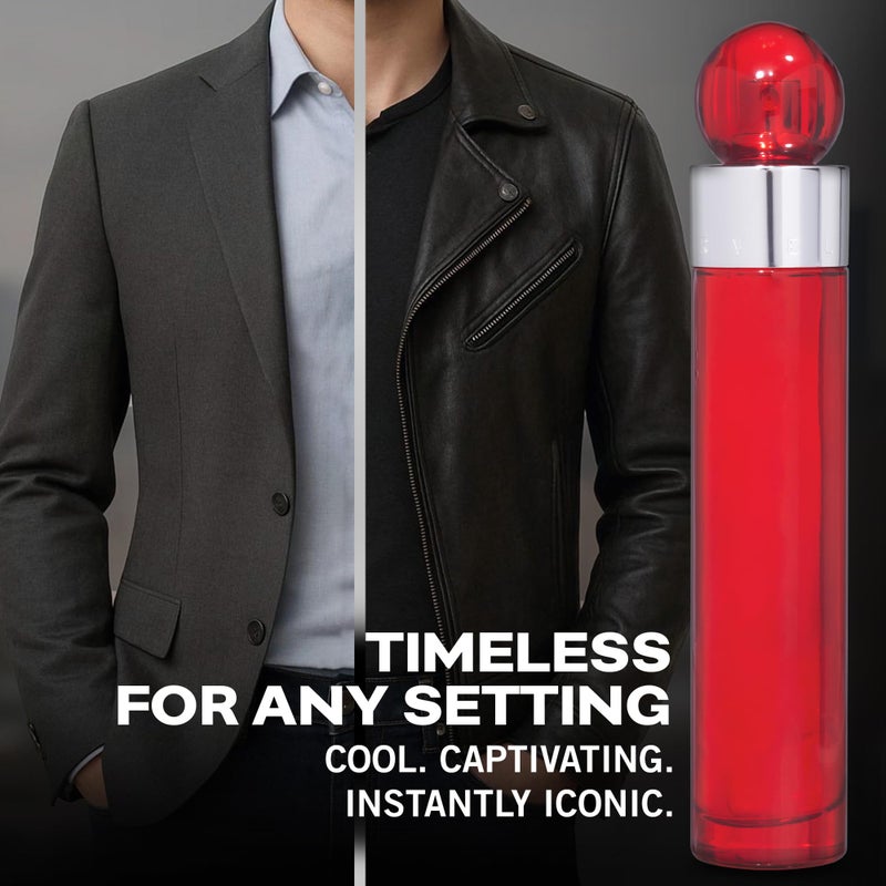 Perry Ellis 360Â° Red Eau De Toilette Spray for Men - Mens Cologne, Long Lasting Perfume, EDT, Fragrance with Notes of Clove, Cinnamon & Patchouli - 3.4 fl oz (100 mL) - Image 4