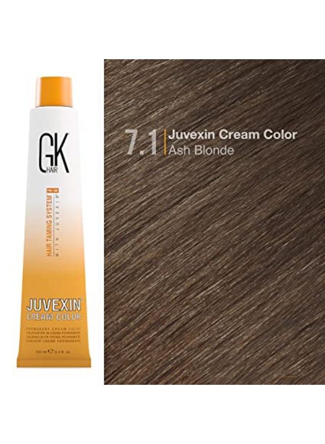 GK Hair Dye COLOR 7.1 ASH BLONDE