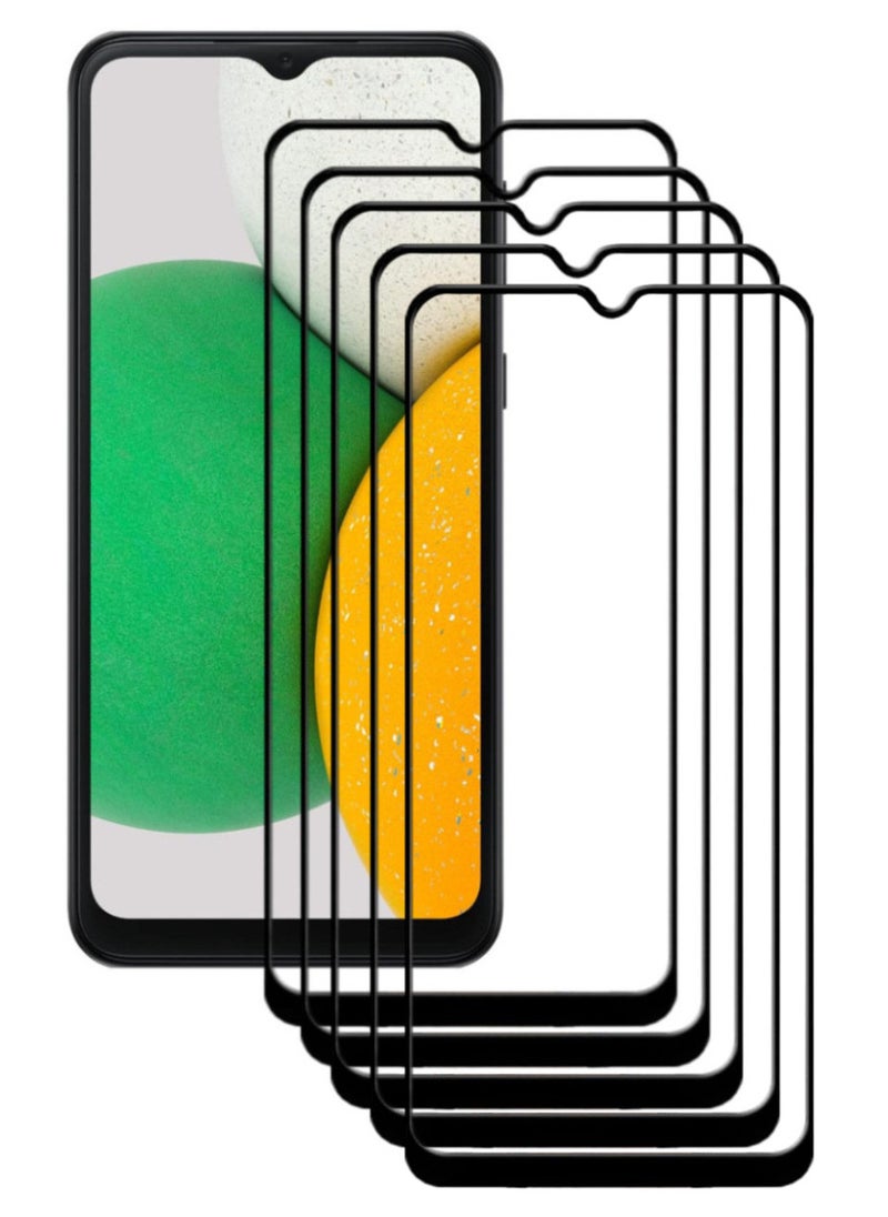 ACLIX 5 Pieces Antistatic ESD Dustproof Premium Quality High Definition Tempered Glass Screen Protector Designed For Samsung Galaxy A03 Core - Image 1