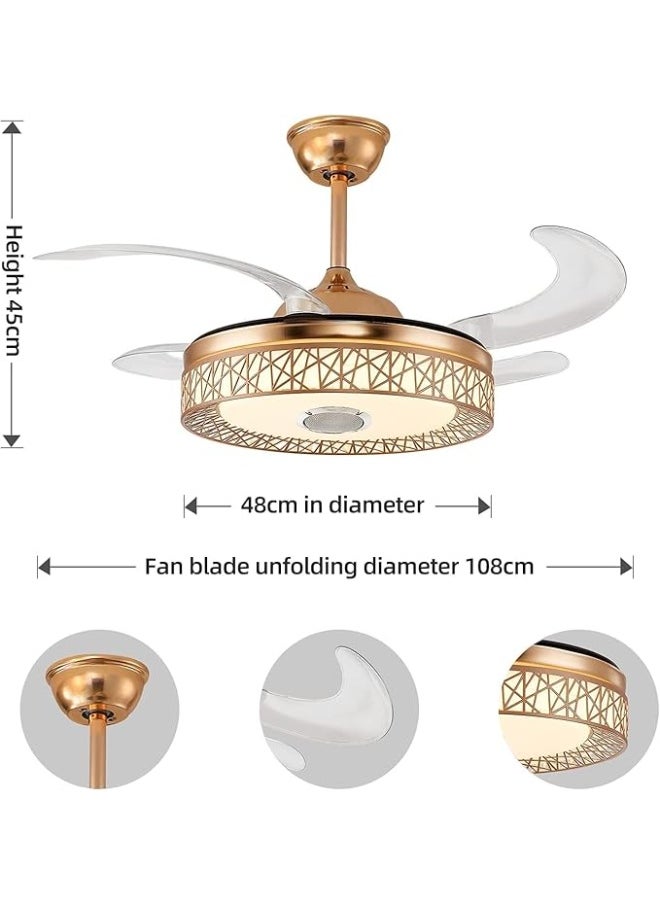SUN SHINE Ceiling Fan with Light and Remote Control  - Image 5
