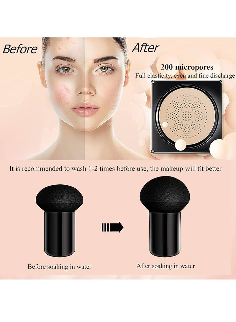 OCHEAL Mushroom Head Air Cushion CC Cream BB Cream Makeup Foundation Moisturizing Concealer Long Lasting Full Coverage Waterproof Foundation Makeup Even Skin Tone Makeup Base Primer 01 - Image 5