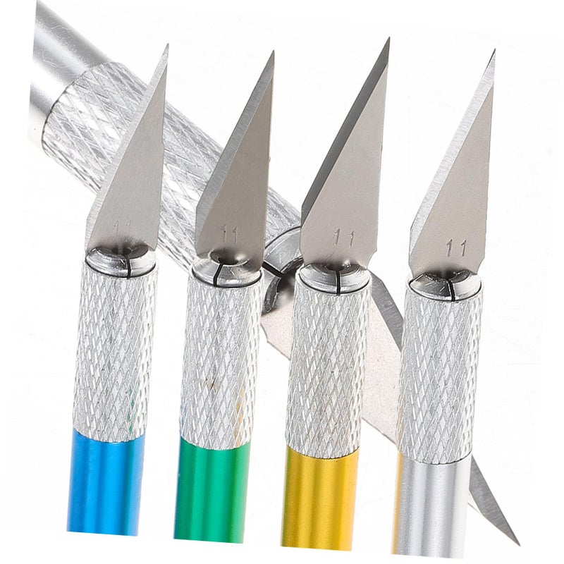 4 Sets Art Craft Knife Kit With 30 Blades For Scrapbooking Vinyl Cutting - Image 4