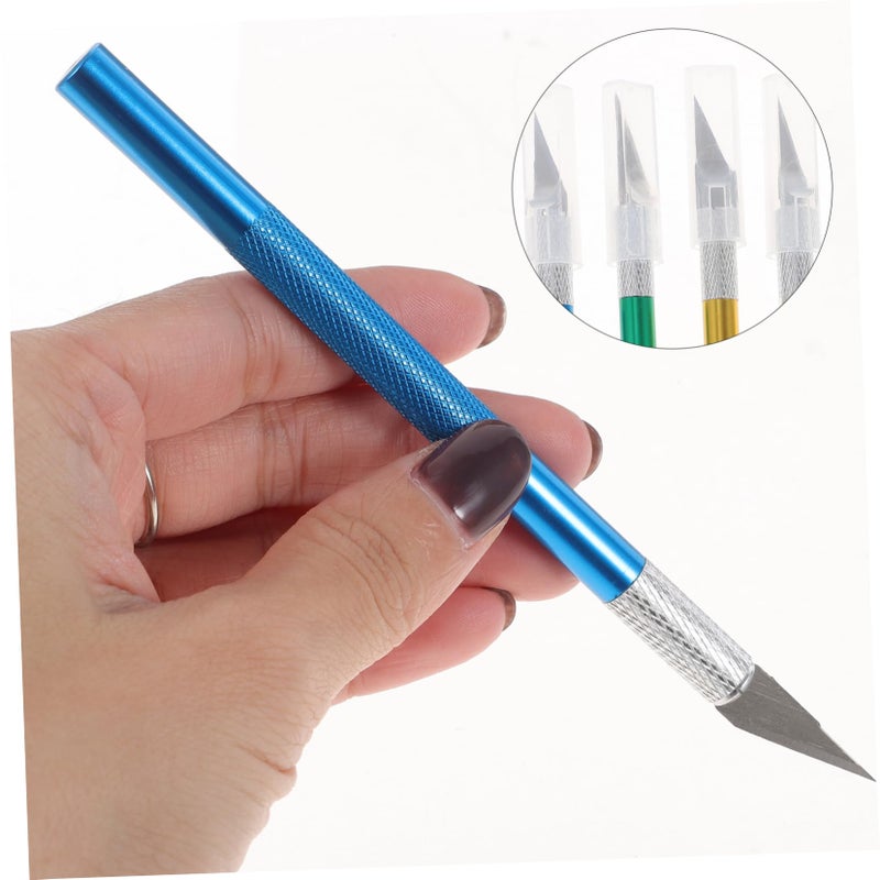 4 Sets Art Craft Knife Kit With 30 Blades For Scrapbooking Vinyl Cutting - Image 3