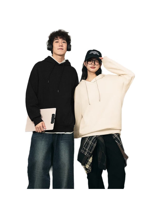 GENIOLAMODE Men'S Hooded Sweatshirt Autumn Fashion Printed Youth Boys Clothing Light Beige Xl - Image 1