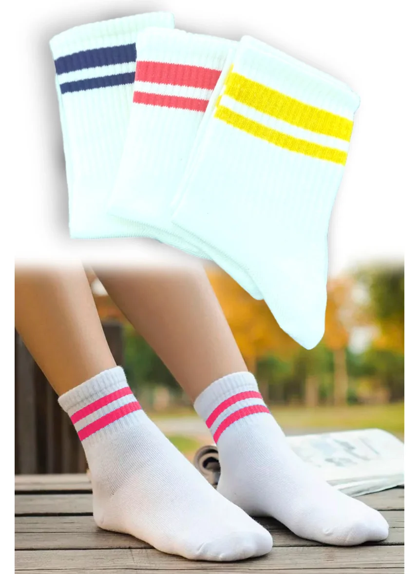 Esinti Men's Socks Women's Socks Sports Socks Colorful Socket Socks Men's Long Summer Thin Socks 3 Pieces