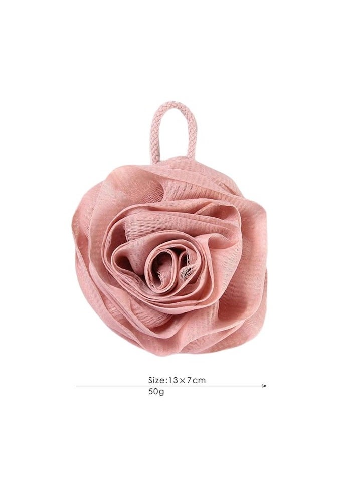Lifenpure - Lifenpure™ 5 pcs Flower Shaped Shower Scrubber Bathing Balls Mesh Loofah Sponge - Image 1