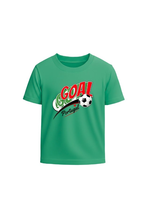 PRINTSHOP4ME Portugal Unisex Adult T-Shirt - Short Sleeve Round Neck Cotton Tshirt for Men and Women - Soft and Comfortable - Gift for Football Fans - Image 1
