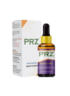PRZ Gaultheria Essential Oil Pure Natural Aromatherapy For Skin Care & Hair Care, 15 Ml  - Image 1