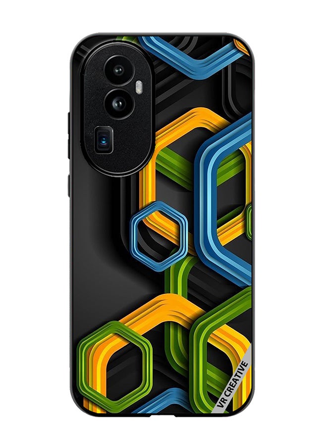 VR CREATIVE Protective Case Cover For Oppo Reno 10 Pro Plus Abstract Design Multicolour - Image 1