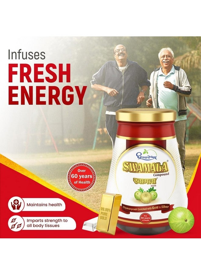 Dhootapapeshwar Swamala Compound Fortified With Pure Gold & Silver | Ayurvedic Supplement for Immune Support, Overall Health, Strengthens Respiratory System, Overcomes Debility | For All Seasons | 1Kg - Image 2