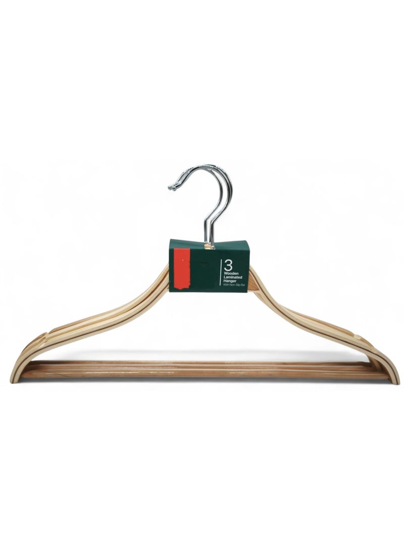 AKDC Al Kabayel Wooden Hangers 3-Pack - Image 1